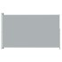 Toldo lateral retráctil para patio gris 200x300