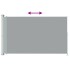 Toldo lateral retráctil para patio gris 200x300