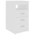 Cajonera de madera contrachapada blanco 40x50x76