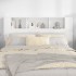 Mueble cabecero blanco brillante 160x18,5x104,5