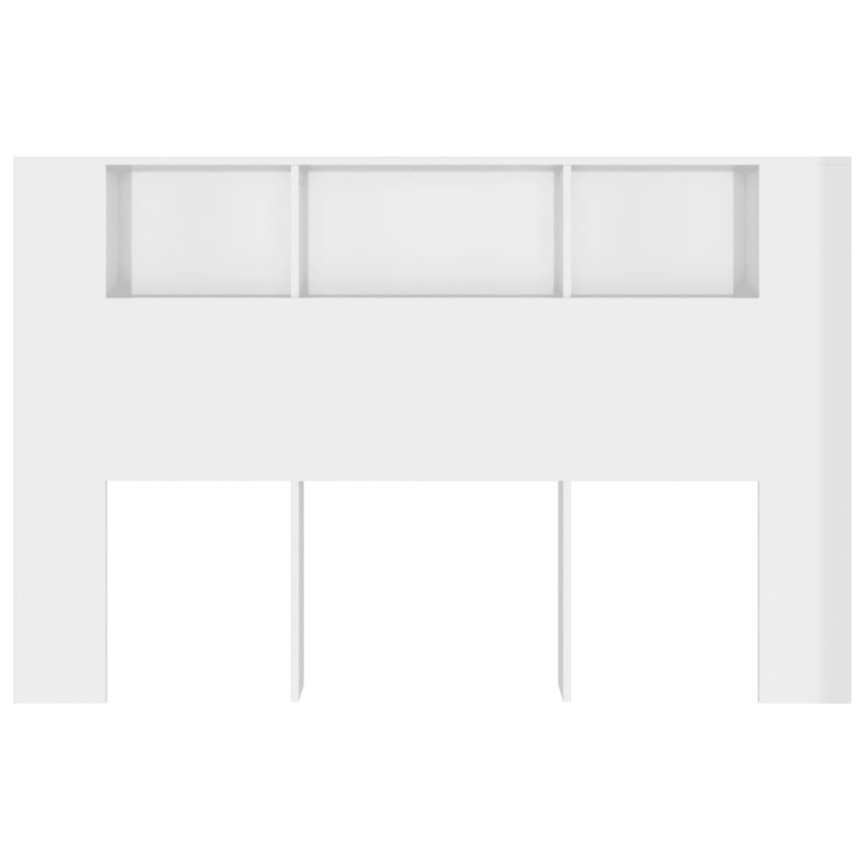 Mueble cabecero blanco brillante 160x18,5x104,5