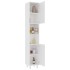 Armario de baño madera contrachapada blanco 30x30x179