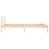 Estructura de cama sin colchón madera maciza de pino 90x200