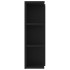 Armario de espejo de baño contrachapada negro 80x20,5x64