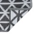 Alfombra de exterior ARAKIL negra 190x290 cm