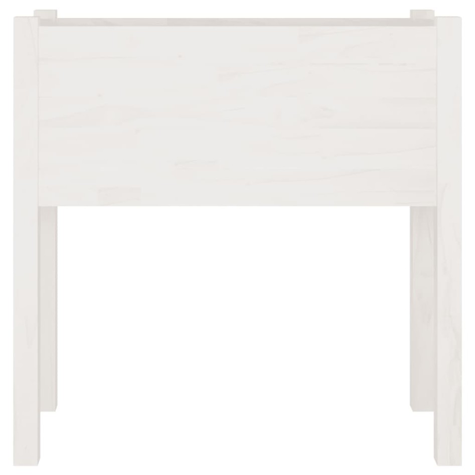 Jardineras 2 uds madera maciza de pino blanco 70x31x70