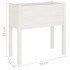 Jardineras 2 uds madera maciza de pino blanco 70x31x70