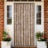 Cortina mosquitera beige y marrón claro 100x220 cm