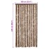 Cortina mosquitera beige y marrón claro 100x220 cm