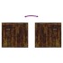 Aparador madera contrachapada roble ahumado 80x36x75