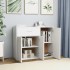 Aparador de madera contrachapada blanco 88x30x70