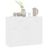 Aparador de madera contrachapada blanco 88x30x70