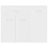 Aparador de madera contrachapada blanco 88x30x70