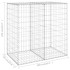 Muro de gaviones con cubiertas acero galvanizado 100x60x100