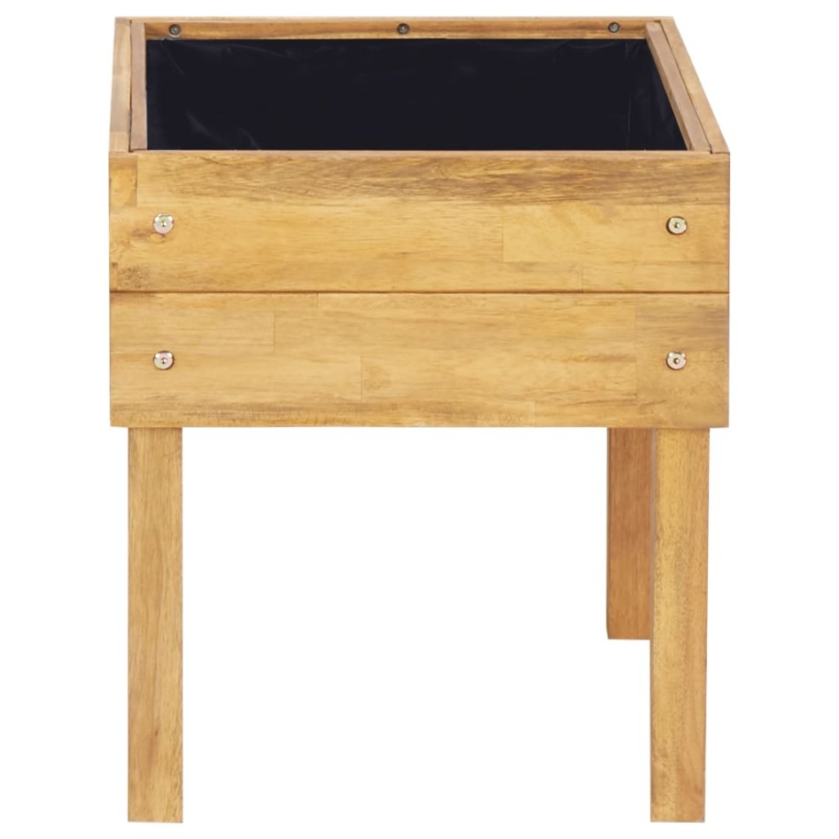 Jardinera elevada de madera maciza de acacia 50x40x45