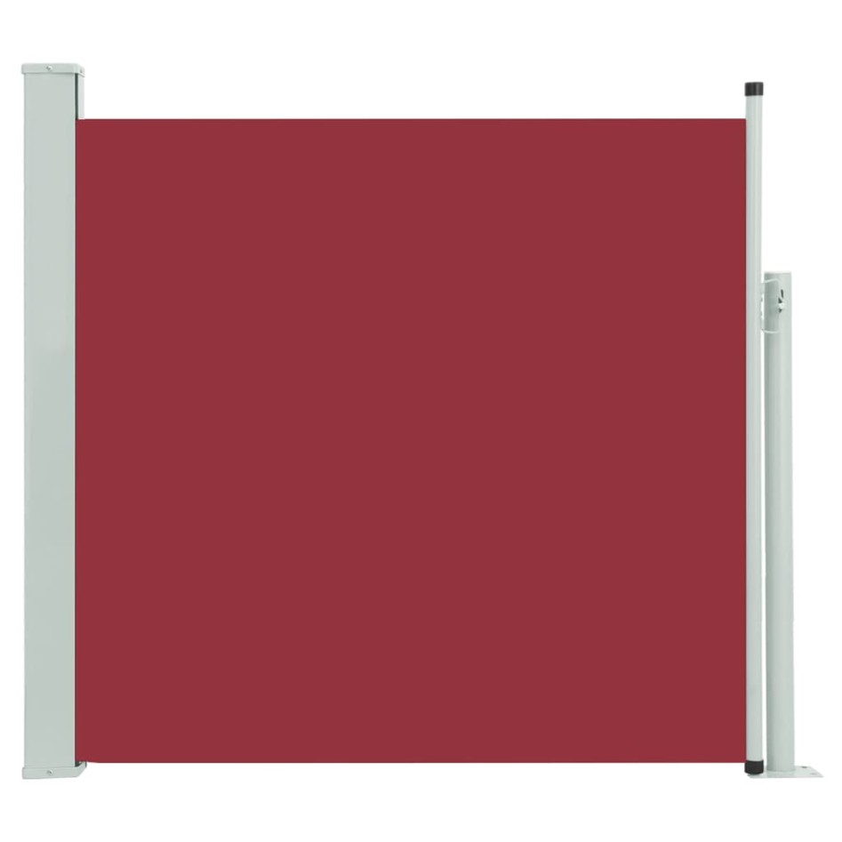 Toldo lateral retráctil de jardín rojo 170x300