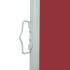 Toldo lateral retráctil de jardín rojo 170x300