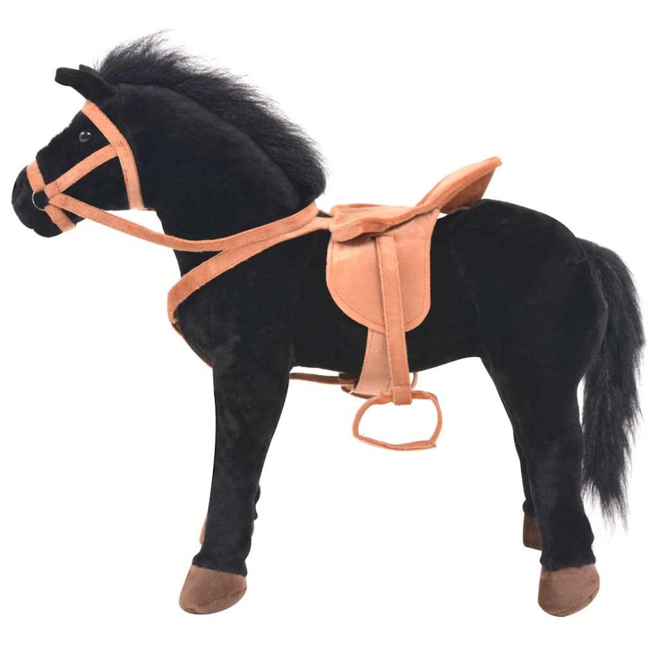 Caballo de juguete de pie de peluche