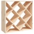 Botellero de madera maciza de pino 62x25x62