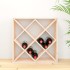 Botellero de madera maciza de pino 62x25x62