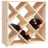 Botellero de madera maciza de pino 62x25x62