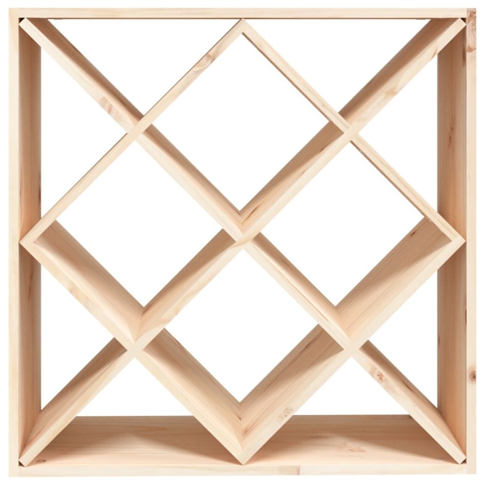 Botellero de madera maciza de pino 62x25x62