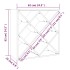 Botellero de madera maciza de pino 62x25x62