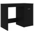 Escritorio de madera contrachapada negro 100x50x76