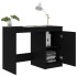 Escritorio de madera contrachapada negro 100x50x76