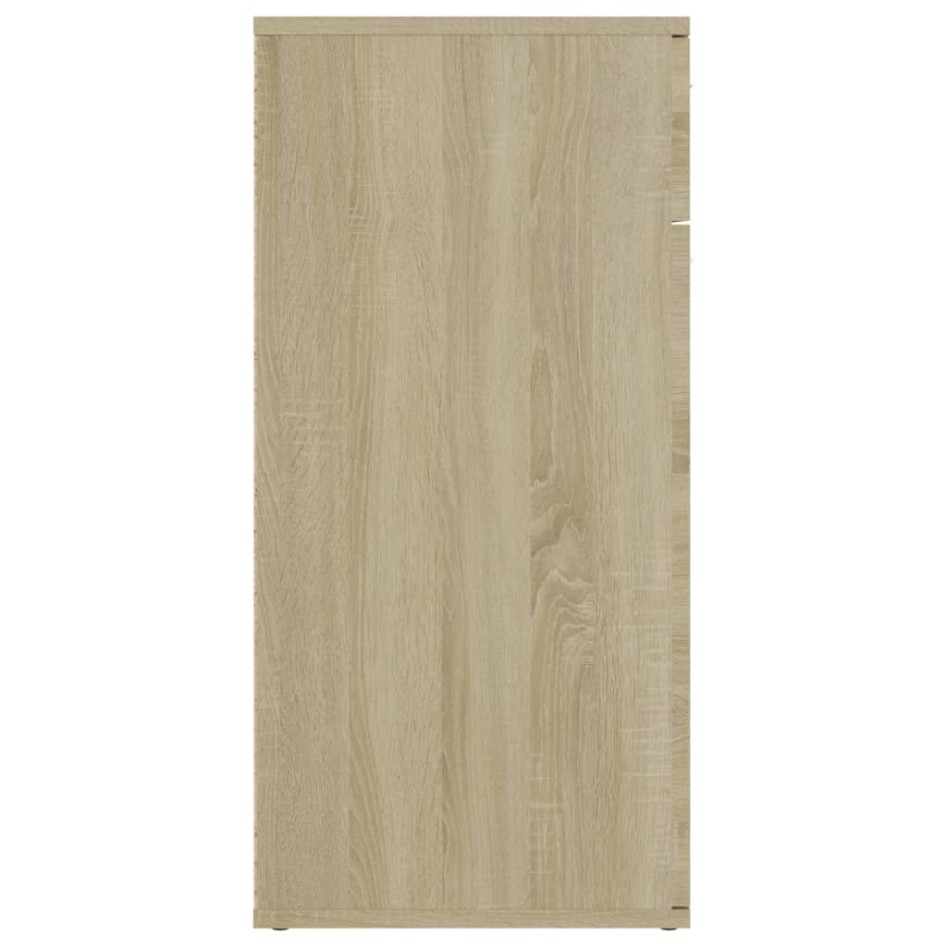 Aparador de madera contrachapada color roble Sonoma 80x36x75