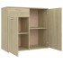 Aparador de madera contrachapada color roble Sonoma 80x36x75