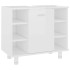 Armario de baño madera contrachapada blanco brillo