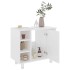 Armario de baño madera contrachapada blanco brillo