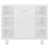 Armario de baño madera contrachapada blanco brillo
