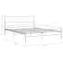 Estructura de cama sin colchón metal blanco 120x200