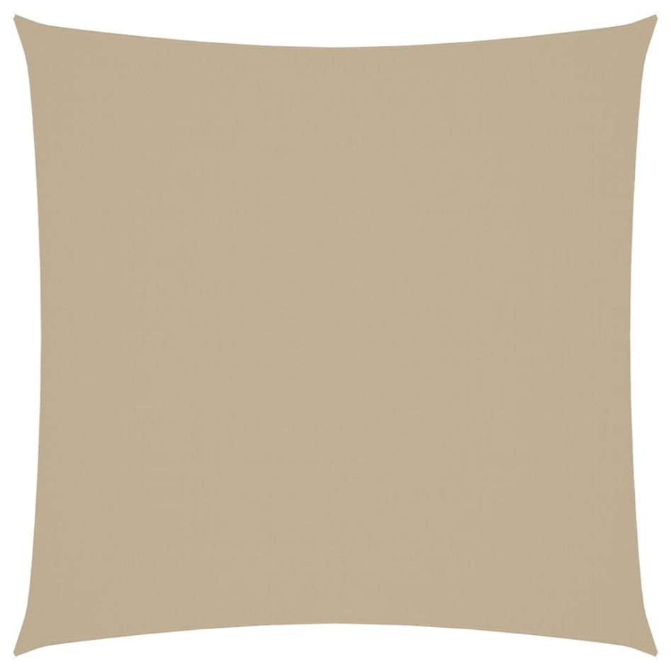 Toldo de vela cuadrado tela Oxford beige 3,6x3,6