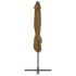 Sombrilla jardín voladiza palo de acero taupe 250x250