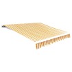 Toldo de lona amarillo y blanco 6x3 m (sin estructura)