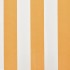Toldo de lona amarillo y blanco 6x3 m (sin
