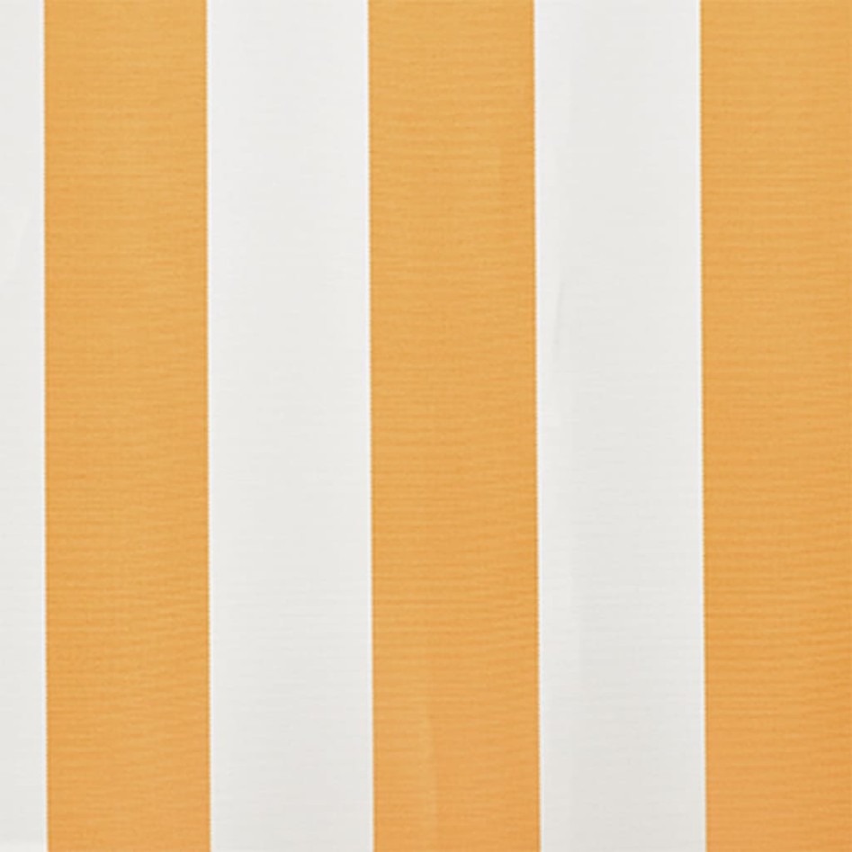 Toldo de lona amarillo y blanco 6x3 m (sin