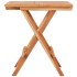 Mesa plegable de bistró de madera maciza de teca 60x60x65