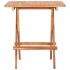 Mesa plegable de bistró de madera maciza de teca 60x60x65