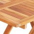 Mesa plegable de bistró de madera maciza de teca 60x60x65