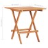 Mesa plegable de bistró de madera maciza de teca 60x60x65