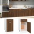 Armario bajo cocina madera ingeniería marrón 40x46x81,5