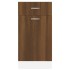 Armario bajo cocina madera ingeniería marrón 40x46x81,5
