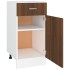 Armario bajo cocina madera ingeniería marrón 40x46x81,5