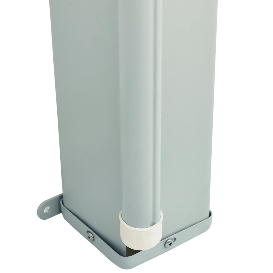 Toldo lateral retráctil para patio crema 117x600