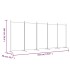 Biombo divisor de 5 paneles de tela blanco 433x180