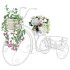 Soporte de plantas con forma de bicicleta metal estilo